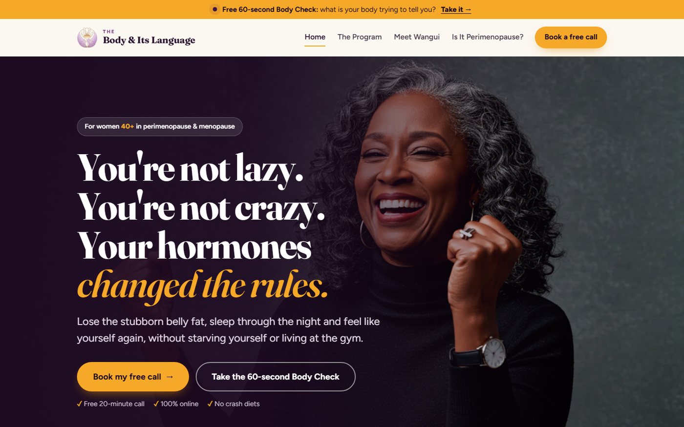 Body & Its Language website